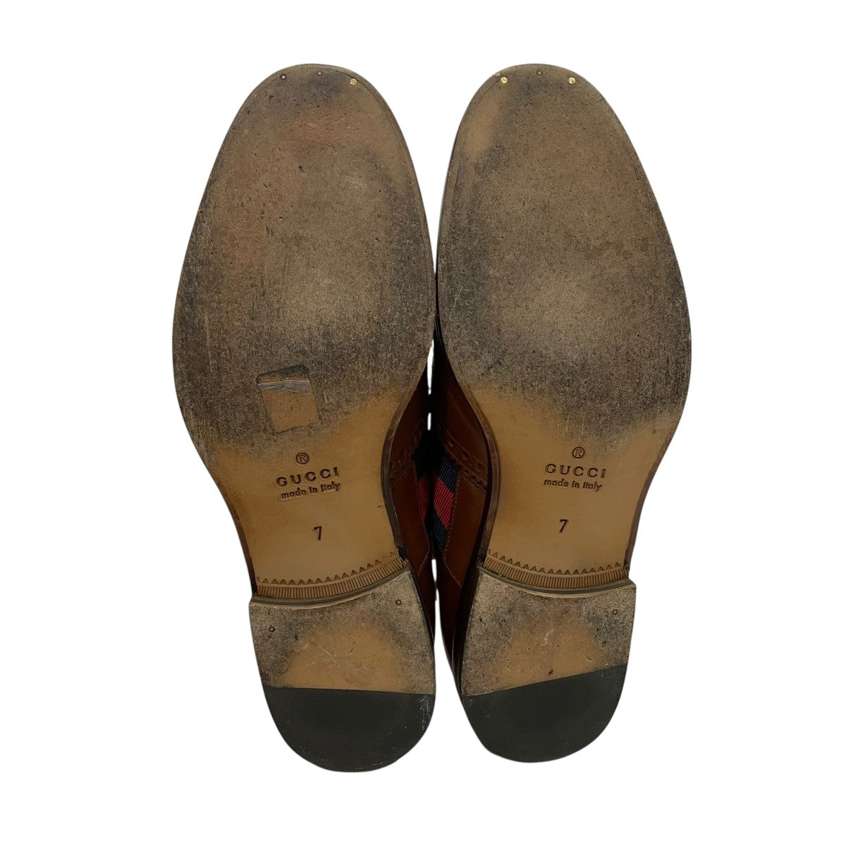 【希少】GUCCI グッチ　スエードレザー　ワンピース　36 GUCCI(グッチ) レザーシューズ473683 473683 ブラウン サイズ 7
