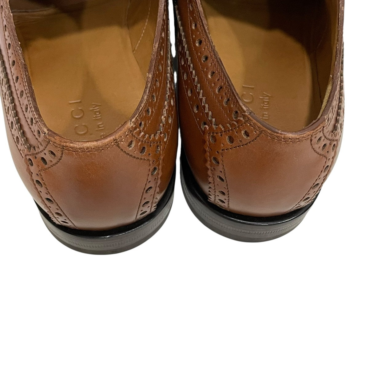 GUCCI(グッチ) レザーシューズ473683 473683 ブラウン サイズ 7