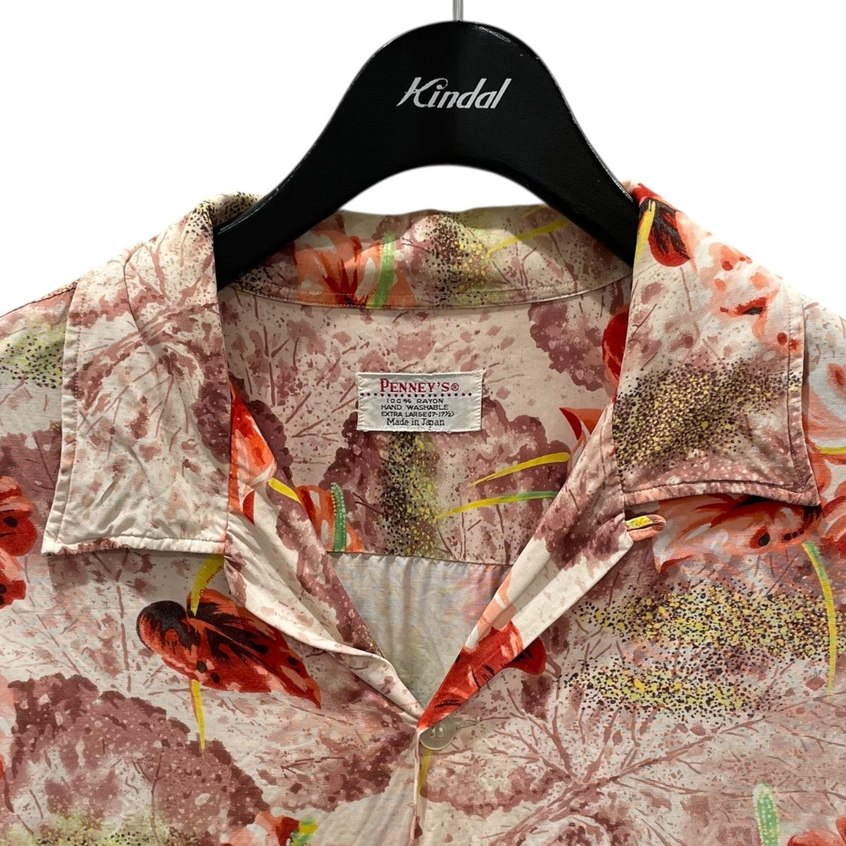 60s ペニーズ オープンカラーシャツ PENNEYS PENNEYS(ペニーズ) 60S レーヨン チェック L/S オープン