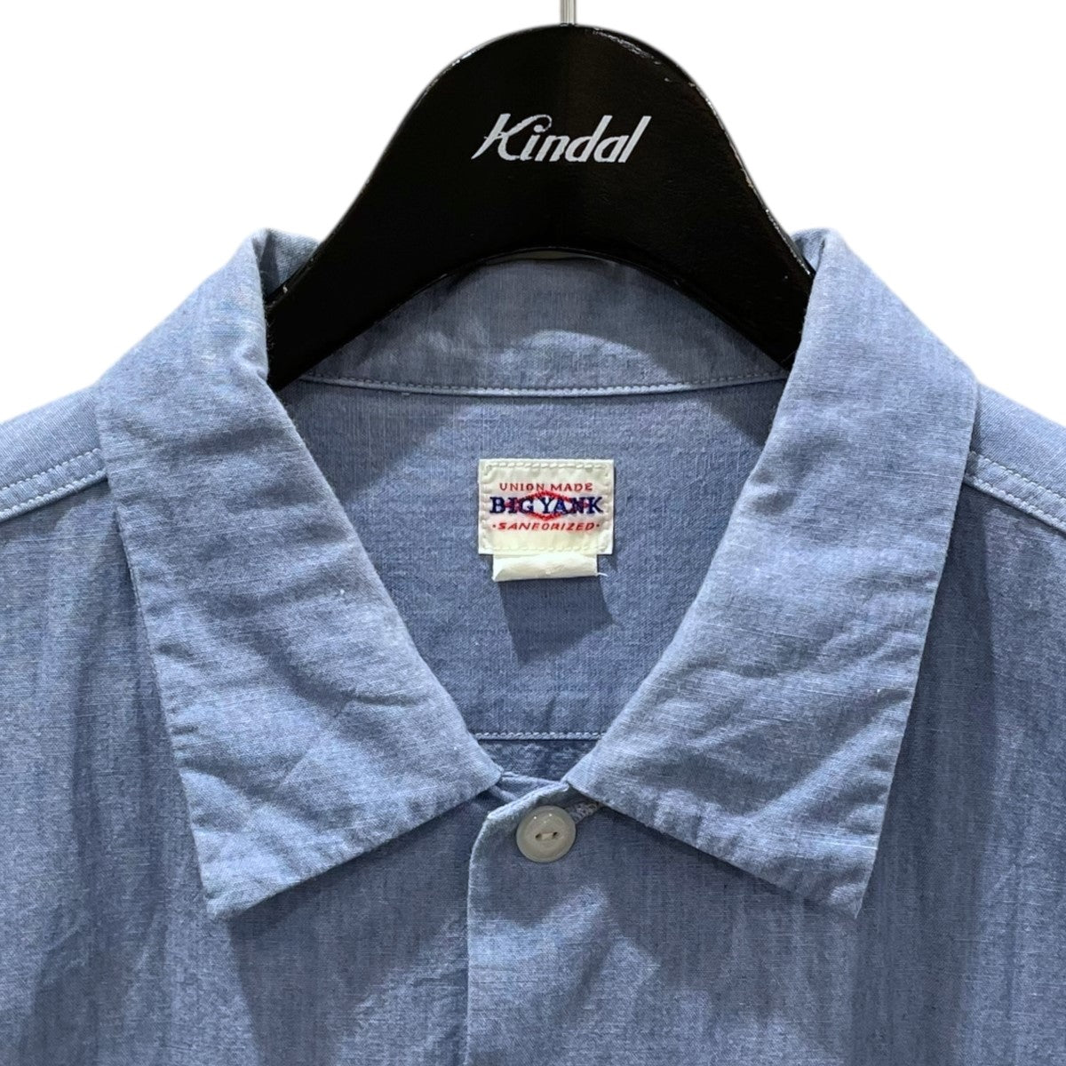 Sans limiteシャンブレー　オープンカラー シャツ　グレー　半袖 Sans limiteシャンブレー オープンカラー シャツ グレー 半袖