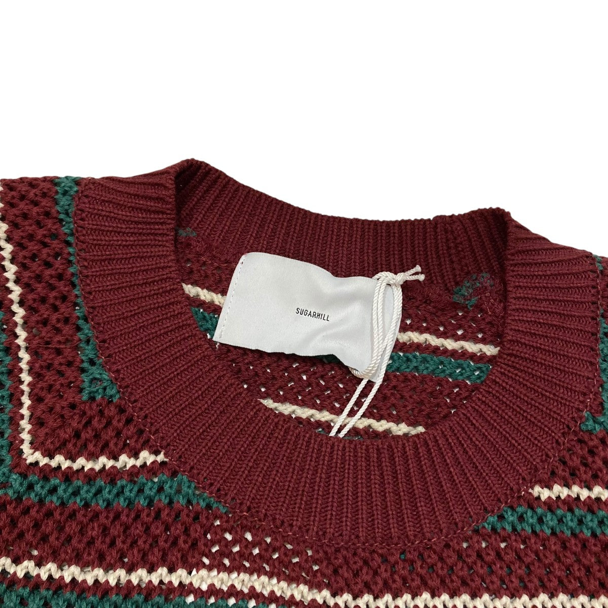 SUGARHILL MULTI STRIPE COTTON KNIT TEE半袖ニット23SSKN05 古着・中古-3枚目のアイテム画像