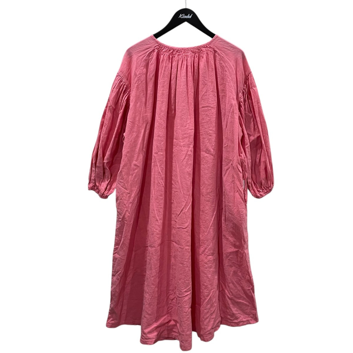 nest Robe 24SS 2WAYコットンリネンワンピース 近江晒しメニーギャザードレス UpcycleLino アップサイクルリノ 01241-1475 古着・中古-1枚目のアイテム画像