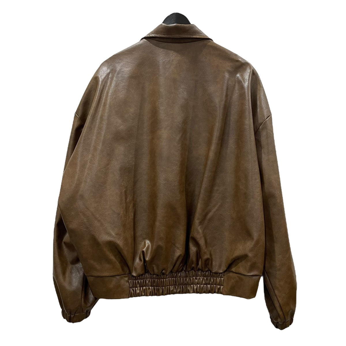 crewre フェイクレザージップブルゾン ブラウン サイズ2 crewre online shop / フェイクレザージップブルゾン