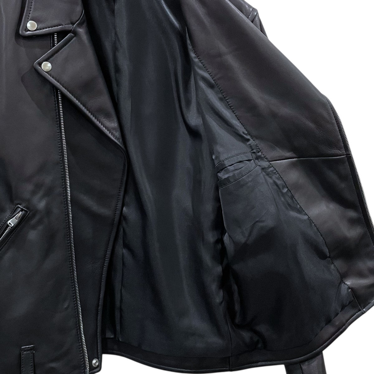 beauty&youth ダブルライダースジャケット H BEAUTY＆YOUTH エイチ 日本製 HORSE LEATHER DOUBLE RIDERS