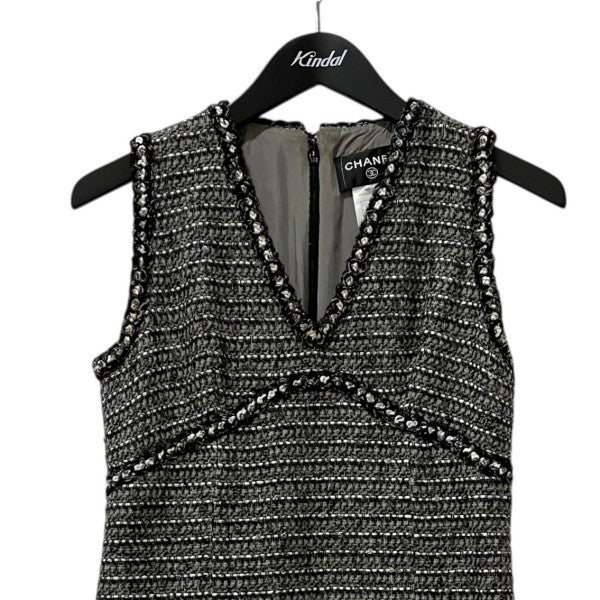 CHANEL シャネル ワンピース サイズ38 CHANEL - CHANEL シャネル ノースリーブ ニットワンピース