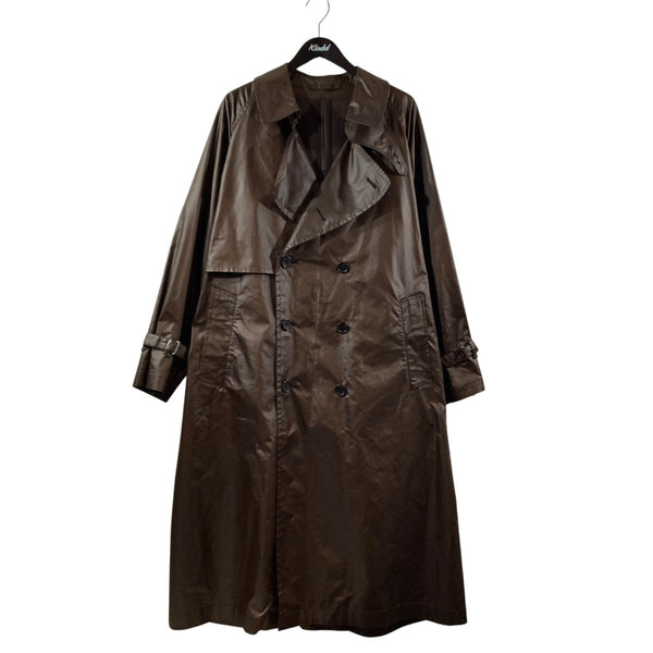 YOKE(ヨーク) LEATHER-LIKE TRENCH COATトレンチコートYK24FW0760C