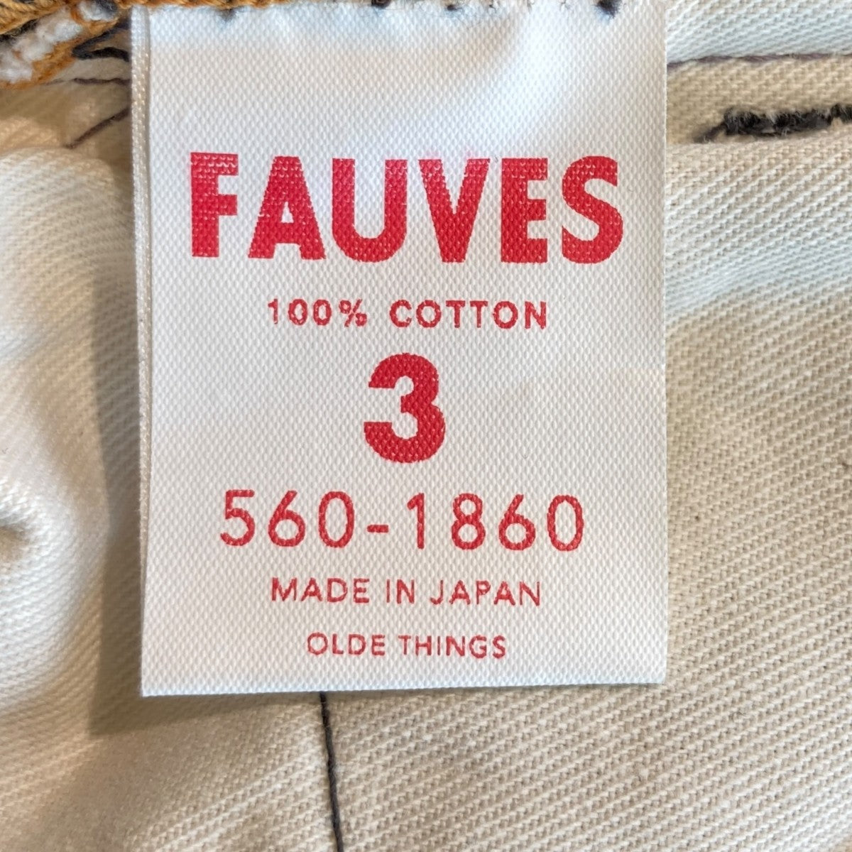 FAUVES パンツ560-1860 古着・中古-6枚目のアイテム画像