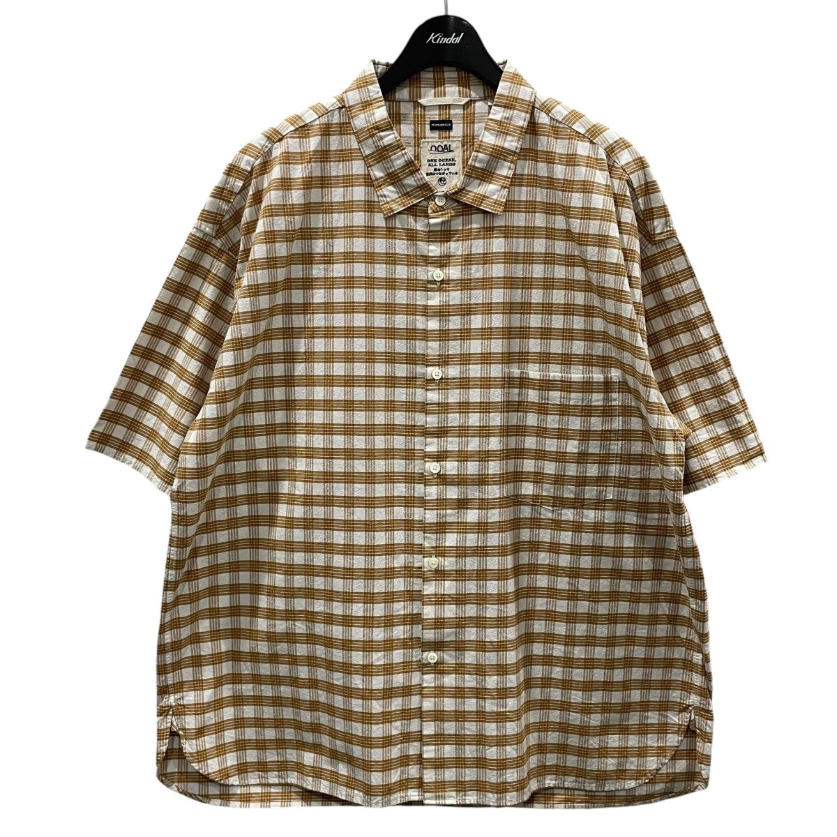 nanamica(ナナミカ) チェック柄半袖シャツ Cotton Silk PALAKA