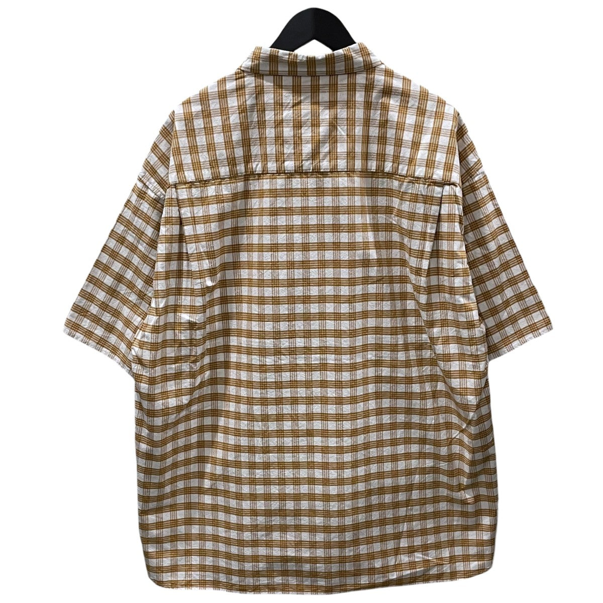 nanamica チェック柄半袖シャツ Cotton Silk PALAKA Check S／S Shirt コットンシルク パラカ チェックショートスリーブシャツ SUGS416 古着・中古-2枚目のアイテム画像