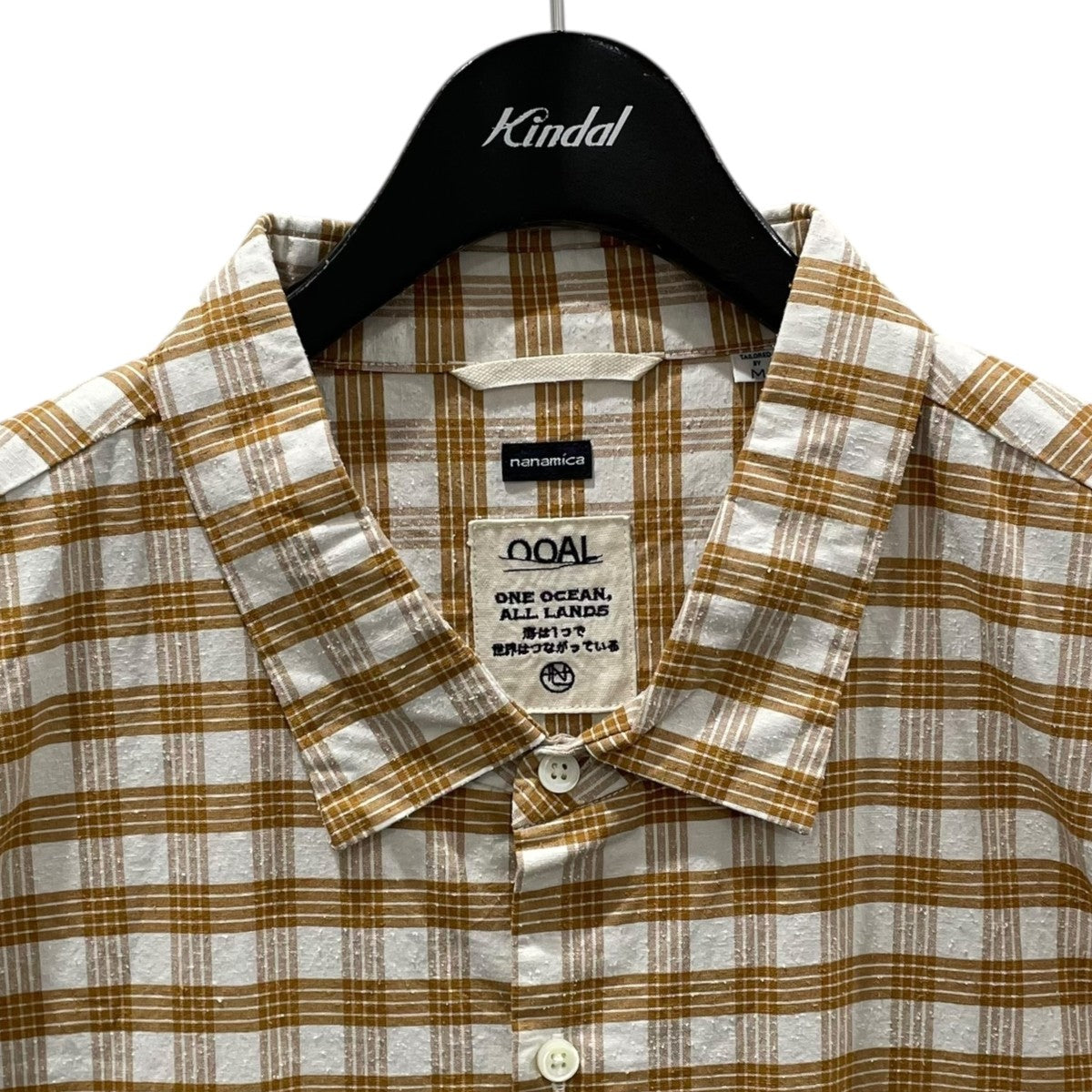 nanamica ナナミカ オープンカラーシャツ パラカ 半袖 チェックシャツ nanamica ナナミカ オープンカラーシャツ パラカ 半袖 チェック