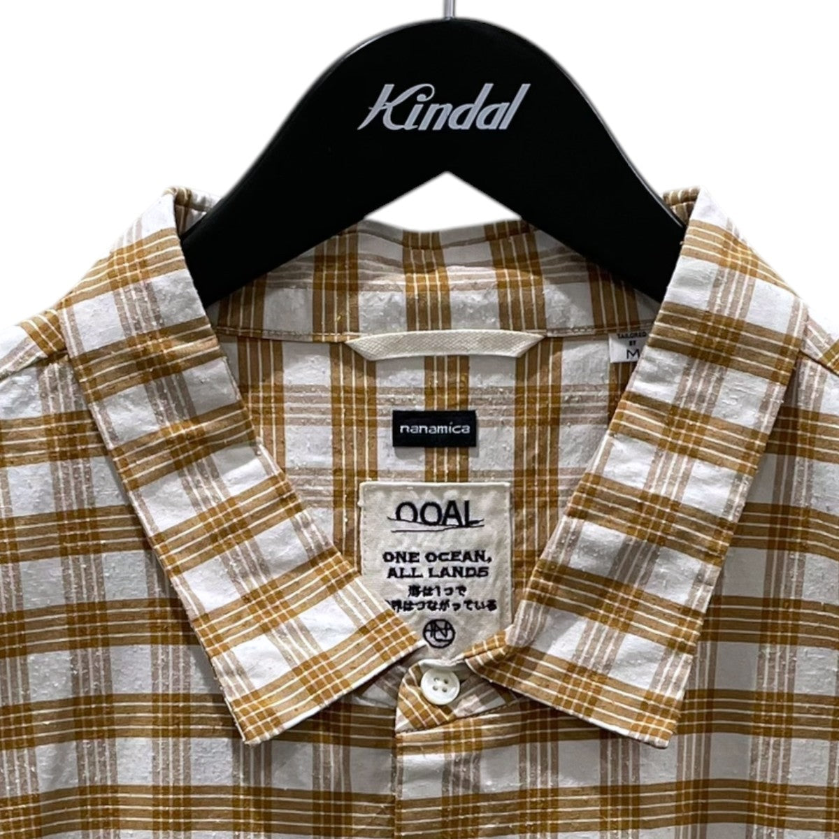 nanamica チェック柄半袖シャツ Cotton Silk PALAKA Check S／S Shirt コットンシルク パラカ チェックショートスリーブシャツ SUGS416 古着・中古-3枚目のアイテム画像