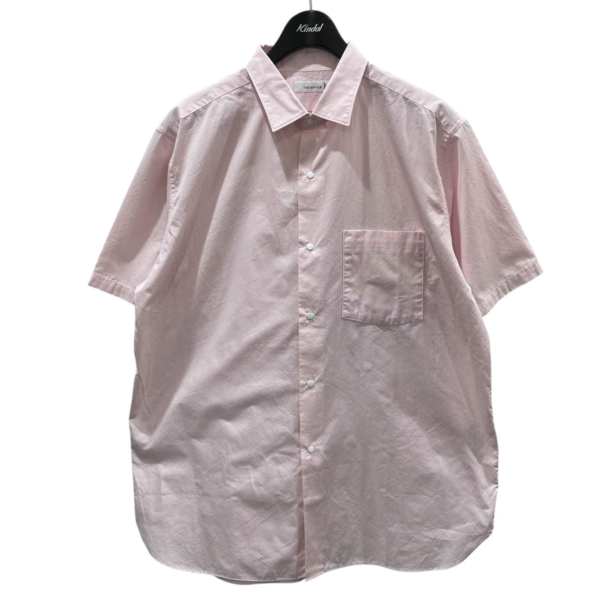 nanamica 半袖シャツ Regular Collar Wind S／S Shirt レギュラーカラーウィンドショートスリーブシャツ SUGS405 古着・中古-1枚目のアイテム画像