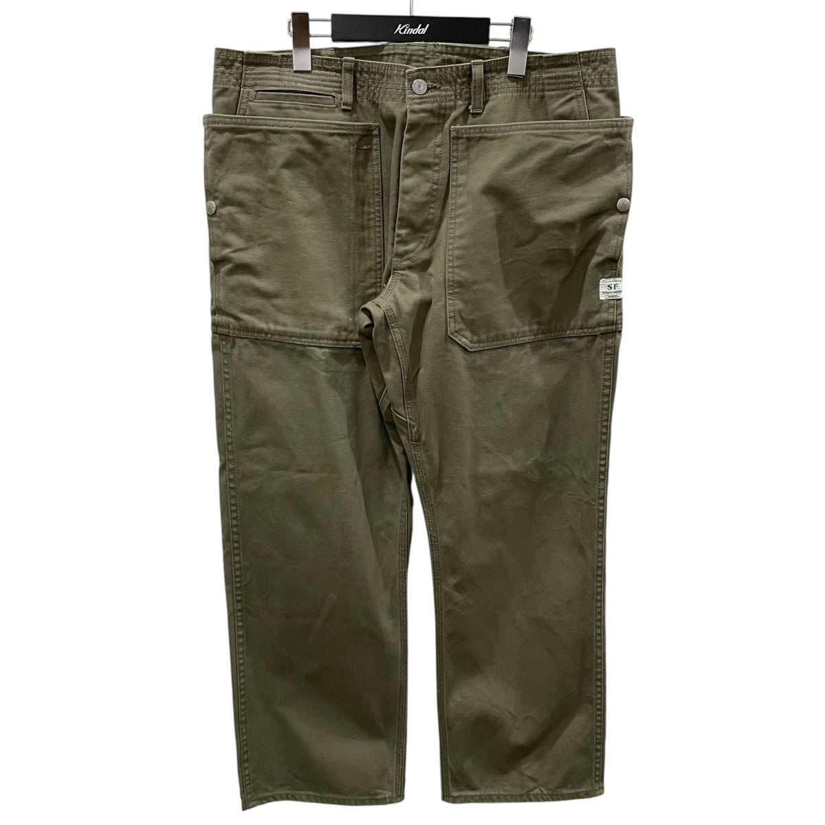 sassafras フォールリーフデニムパンツ　Lサイズ SASSAFRAS(ササフラス) デニムパンツ Fall Leaf Sprayer Pants