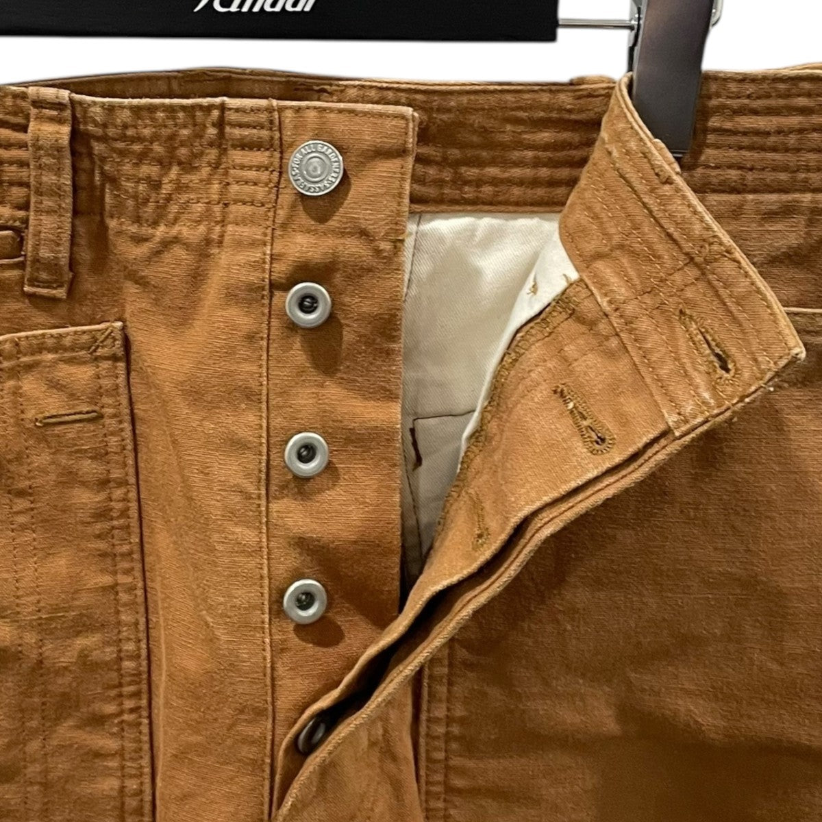 【新品未使用】ササフラス　フォールリーフ タフ パンツ　生成り　L ワイド　白 Fall Leaf Tough Pants（フォールリーフタフパンツ）”Bafu Cloth