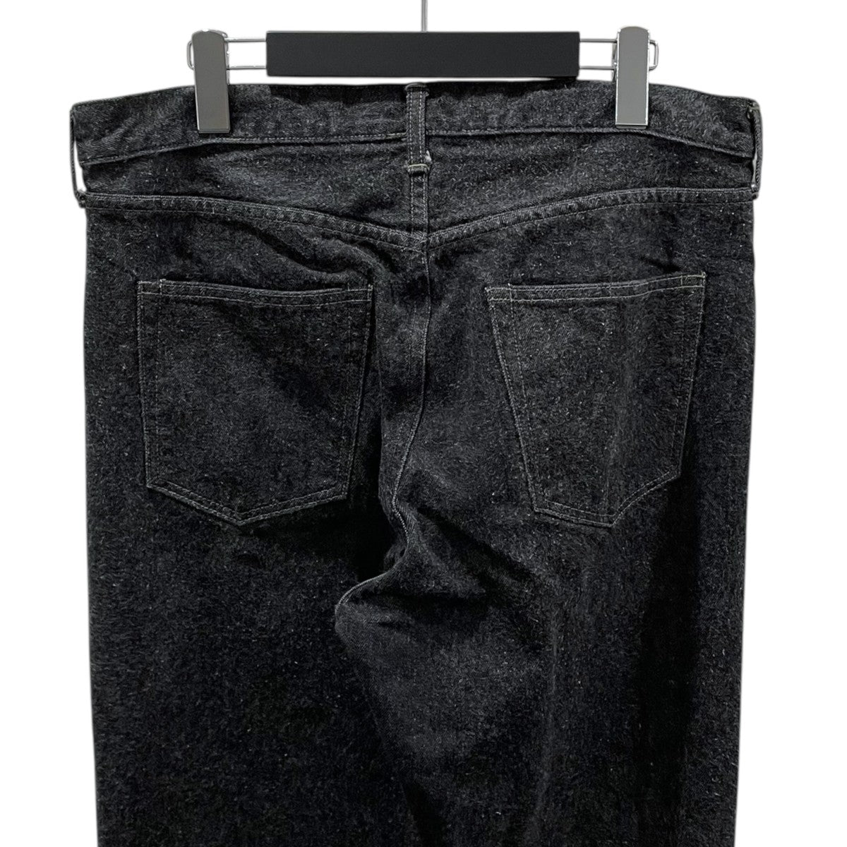 A．PRESSE(アプレッセ) 23AW 加工デニムパンツ Black Washed Denim