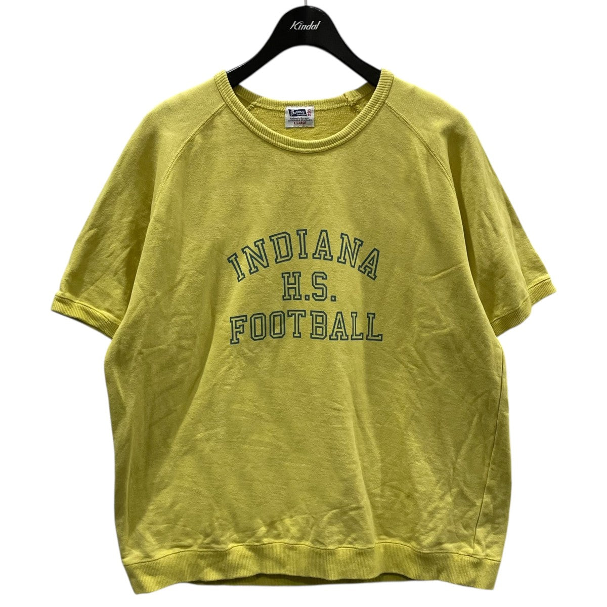 PHERROW’S 22SS 半袖スウェットトレーナー INDIANA H．S． FOOTBALL PFST1 古着・中古-1枚目のアイテム画像