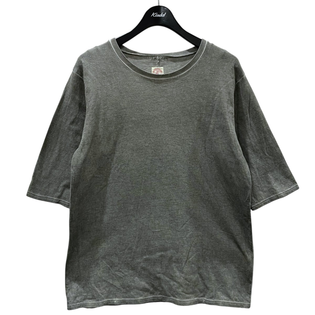 18SS コールドダイ加工五分袖Tシャツ CHARCOAL TEE FADE TO BLACK チャコール フェイドトゥブラック 5969