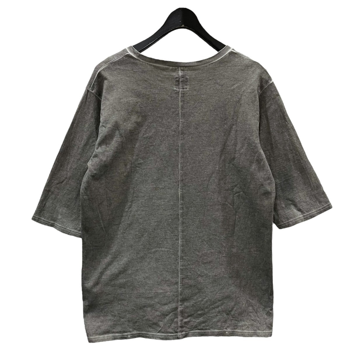 18SS コールドダイ加工五分袖Tシャツ CHARCOAL TEE FADE TO BLACK チャコール フェイドトゥブラック 5969