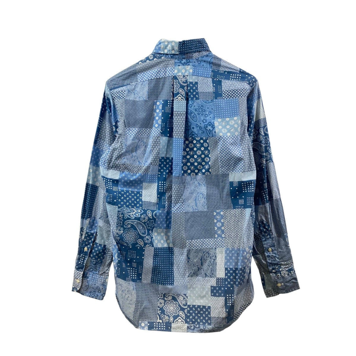INDIVIDUALIZED SHIRTS パッチワークボタンダウンシャツ 古着・中古-2枚目のアイテム画像