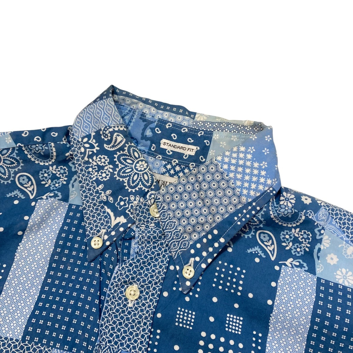 INDIVIDUALIZED SHIRTS パッチワークボタンダウンシャツ 古着・中古-3枚目のアイテム画像