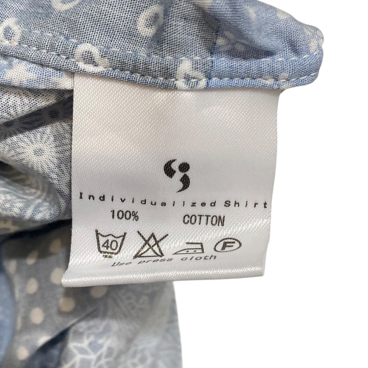 INDIVIDUALIZED SHIRTS パッチワークボタンダウンシャツ 古着・中古-8枚目のアイテム画像