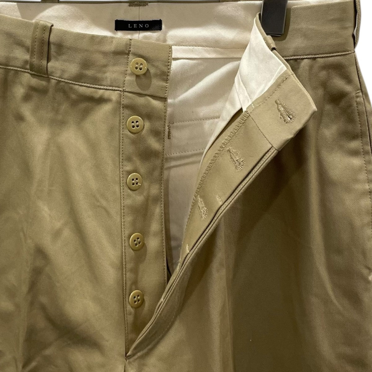LENO(リノ) チノパンツ WIDE CHINO TROUSERS ワイドチノトラウザーズ
