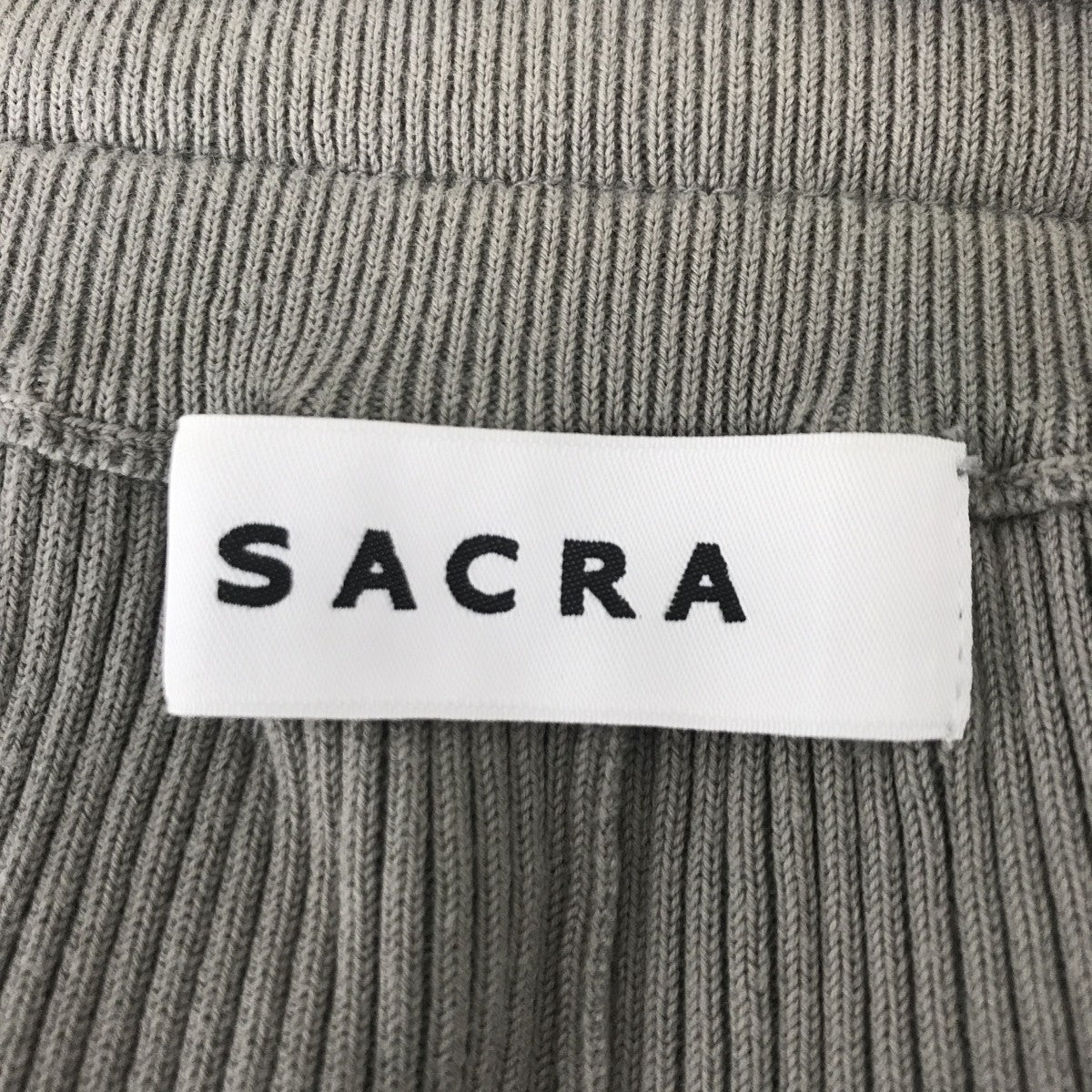 SACRA 22SSFINE TWIST COTTON PANTSニットパンツ122133111 古着・中古-3枚目のアイテム画像