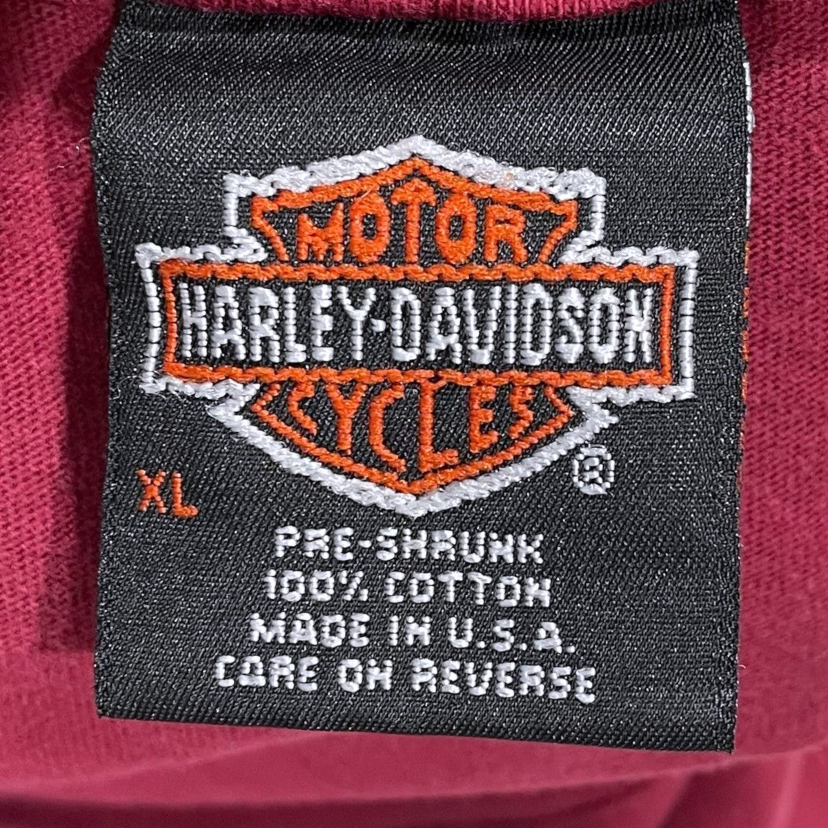 HARLEY-DAVIDSON 90s プリントTシャツ USA製 Hanes BEEFY-T ヘインズ ビーフィーT 古着・中古-7枚目のアイテム画像