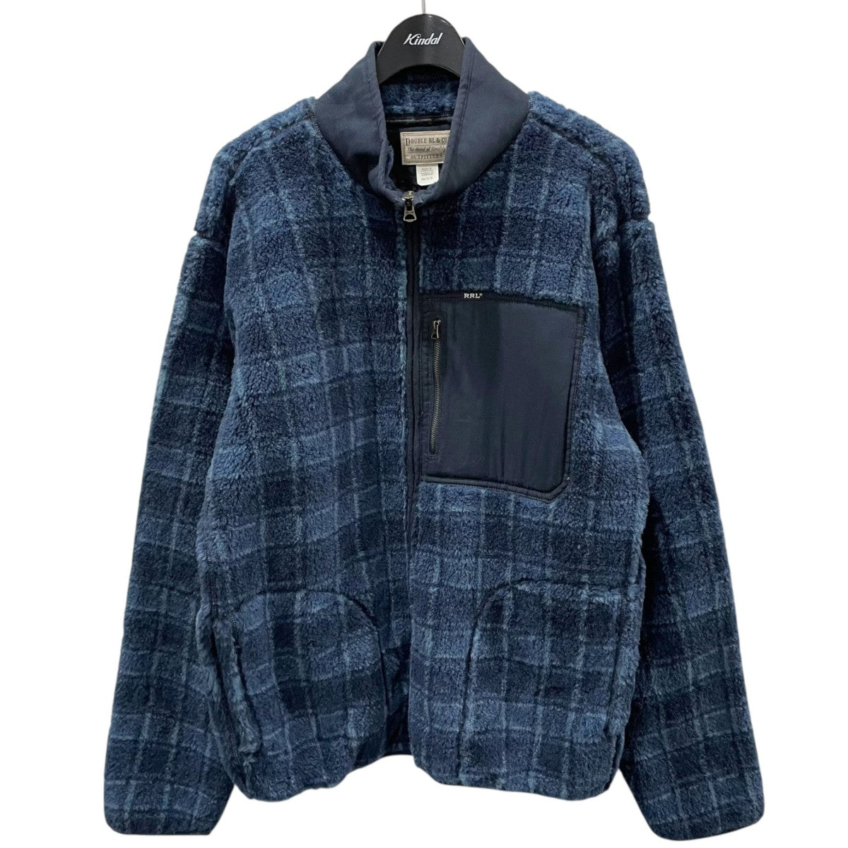 【三つ星タグ/USA製】ダブルアールエル　裏地オンブレ　デニムカバーオール　S 中古・古着通販】RRL (ダブルアールエル) 三ツ星タグデニム