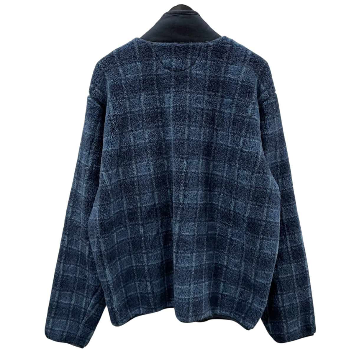 RRL(ダブルアールエル) チェック柄ジップアップフリースジャケット  