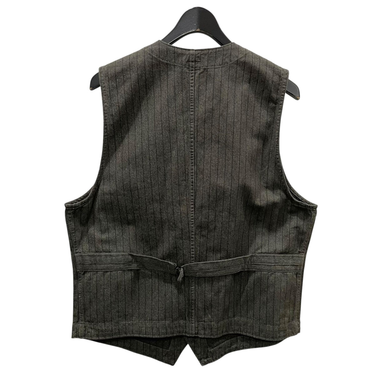 美品 90s RRL ジャスペ ストライプ 杢 チャコール ワーク ベスト XL 8077000823504_2.jpg?v=