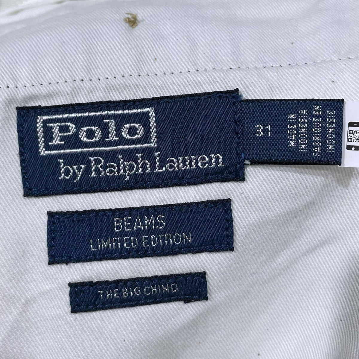 POLO RALPH LAUREN×BEAMS ハーフパンツ THE BIG CHINO 2Pleats Short ザ ビッグ チノ ツープリーツ ショート 古着・中古-5枚目のアイテム画像