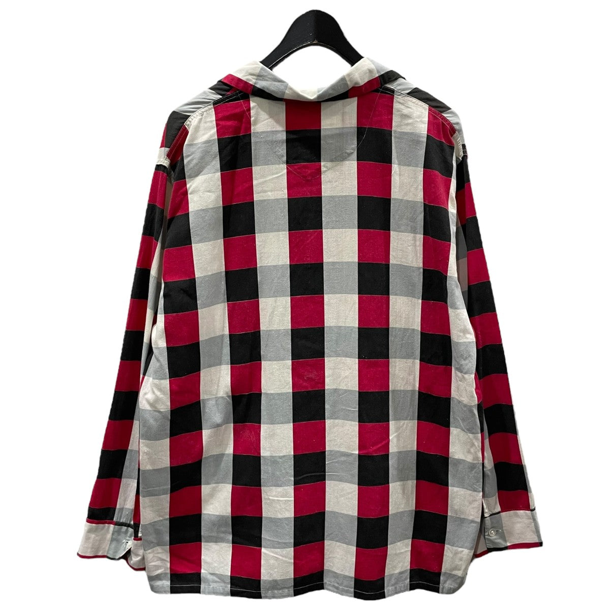 50-60s オープンカラーチェック柄シャツ Pajama Shirt パジャマシャツ