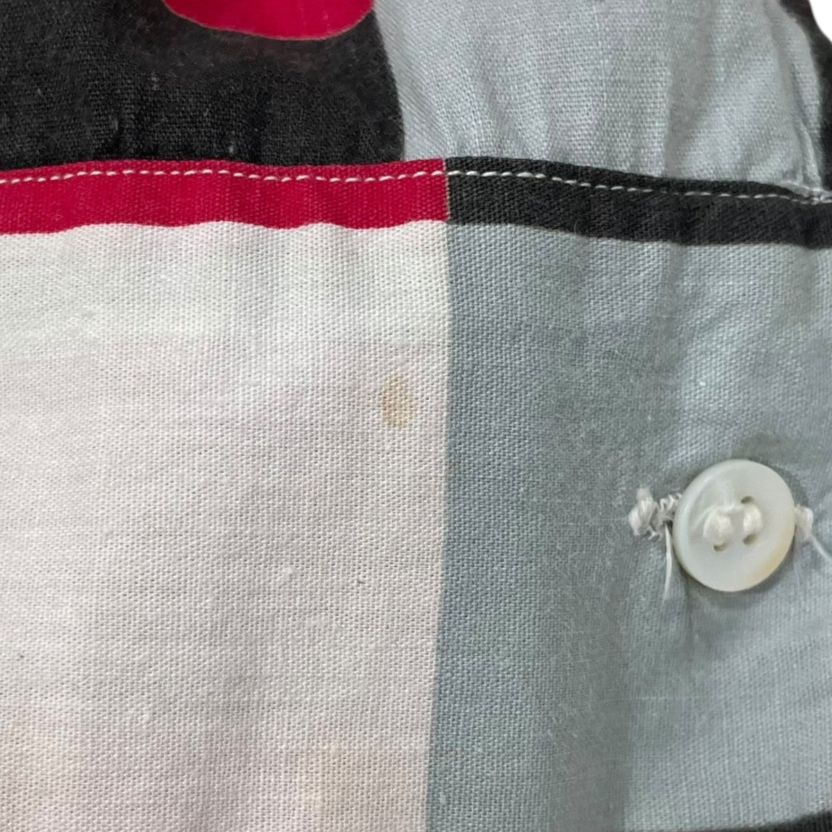 50-60s オープンカラーチェック柄シャツ Pajama Shirt パジャマシャツ