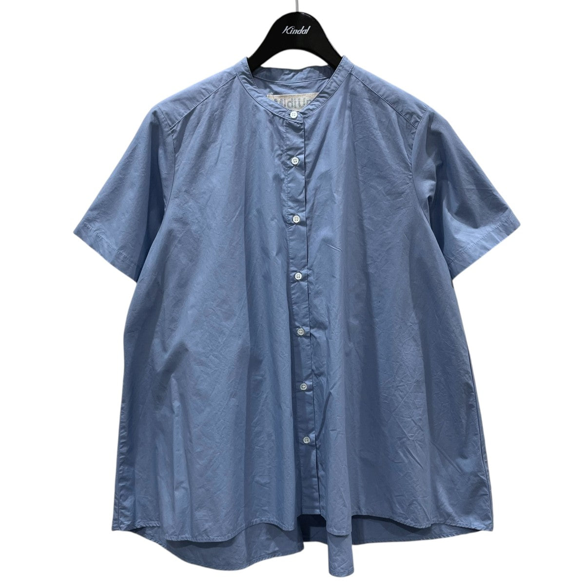 Midi-Umi バンドカラー半袖シャツ 古着・中古-1枚目のアイテム画像