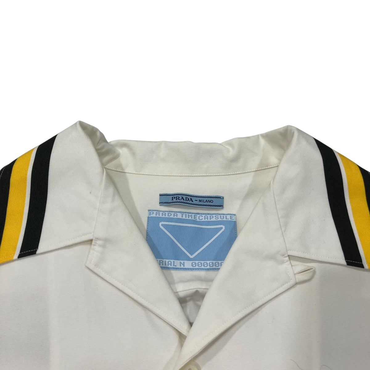 PRADA オープンカラーシャツ 中古・古着通販】PRADA (プラダ) オープンカラーシャツ ブラック