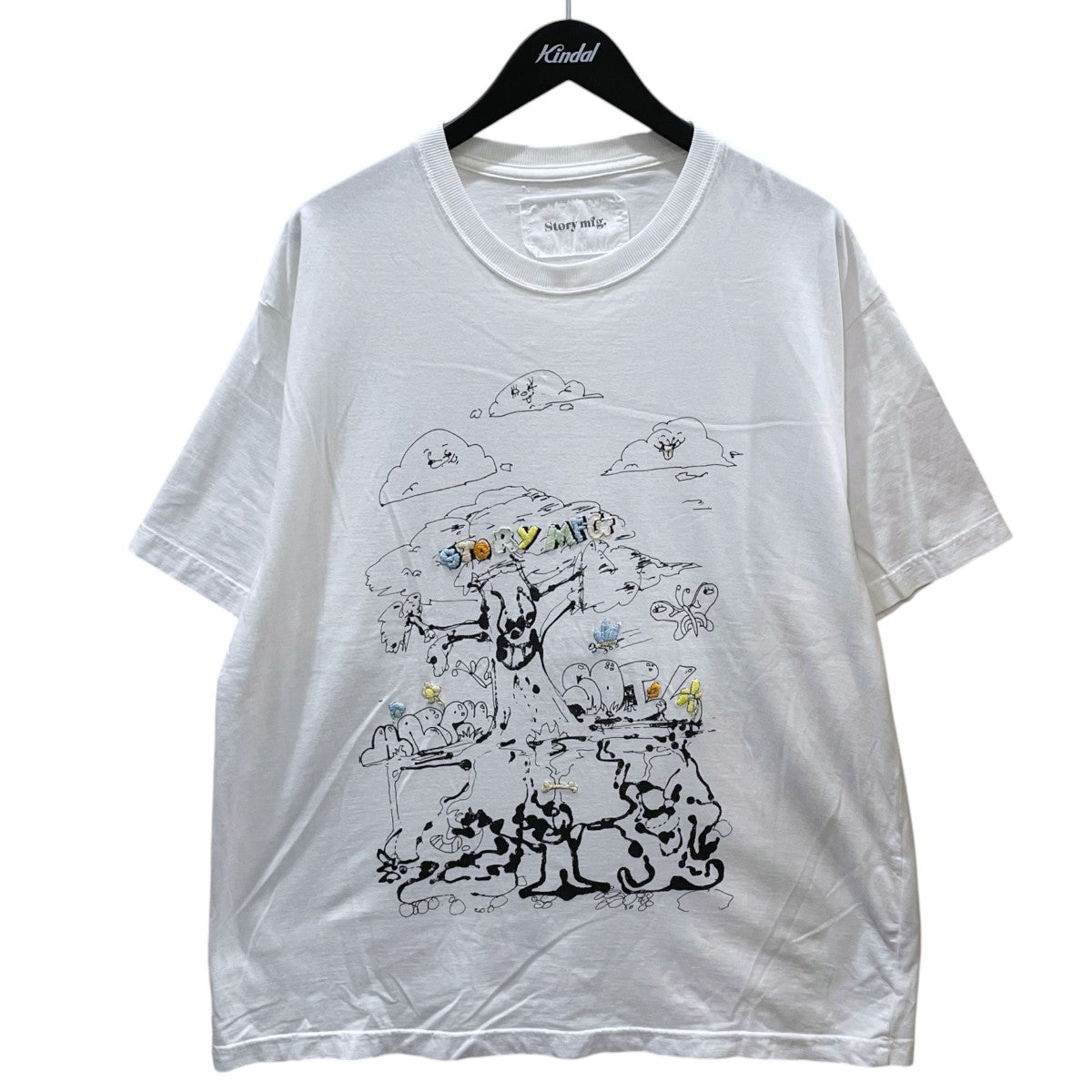 story mfg 22SS 刺繍Tシャツ Grateful T-shirt - Alfie’s Happy Soil グレイトフルティー ショートスリーブ アルフィーズ ハッピー ソイル 古着・中古-1枚目のアイテム画像