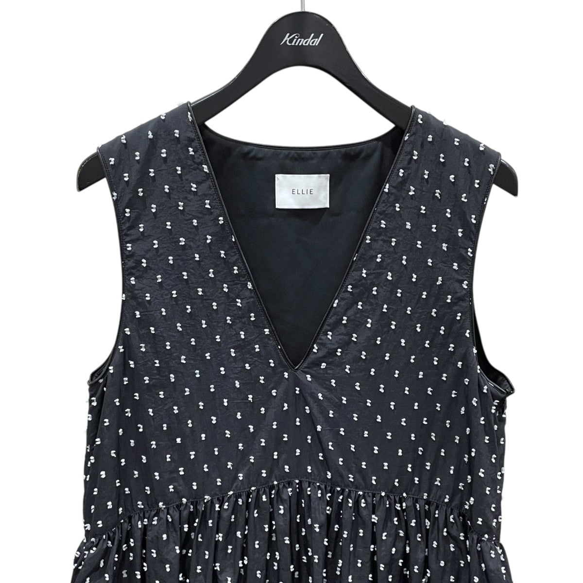 ナイロンノースリーブOP BLACK ellie ELLIE エリー即完売