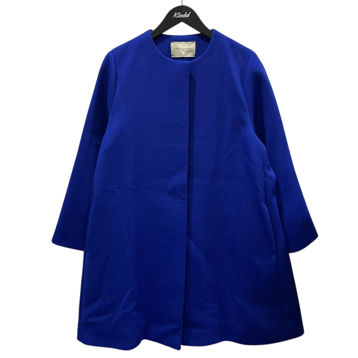 UNITED ARROWS(ユナイテッドアローズ) ノーカラーウールコート Aライン