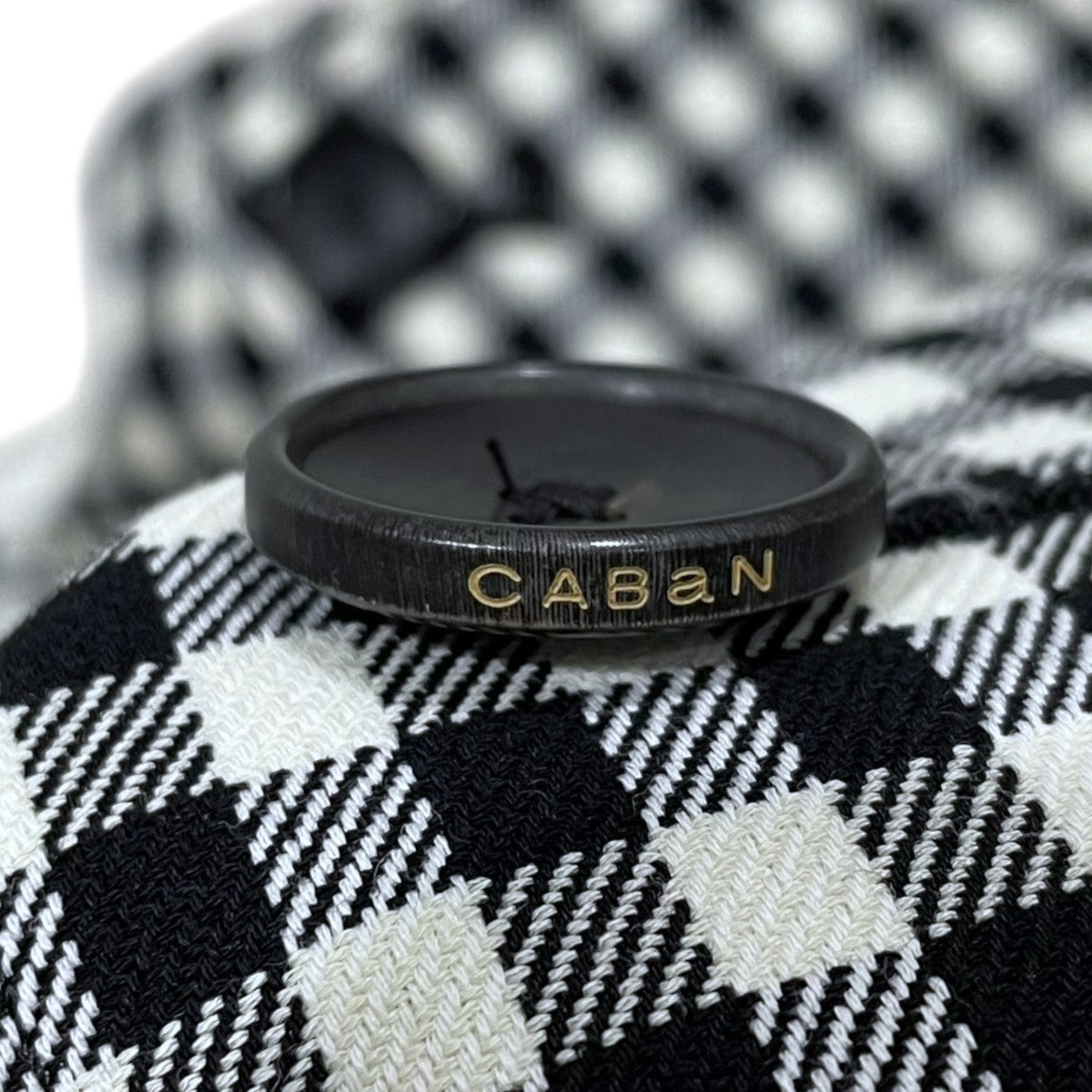 CABaN(キャバン) コットン ギンガムチェック スタンドカラーコート 59