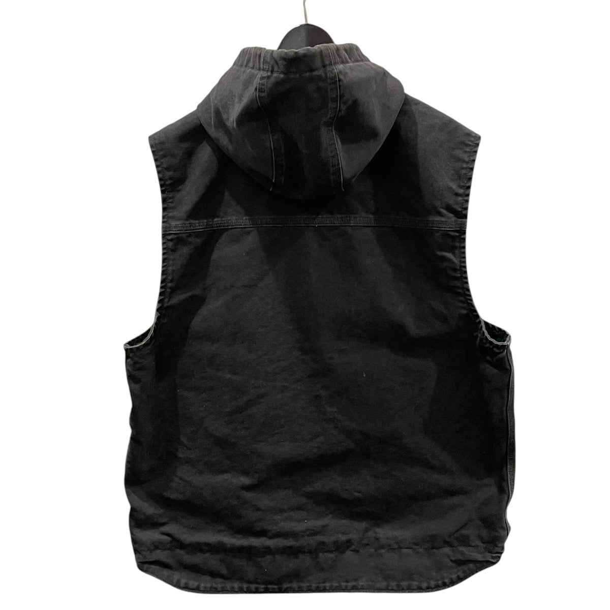 Carhartt フード付きブラックベスト CarHartt(カーハート) ジップアップフーデッドベスト Hooded