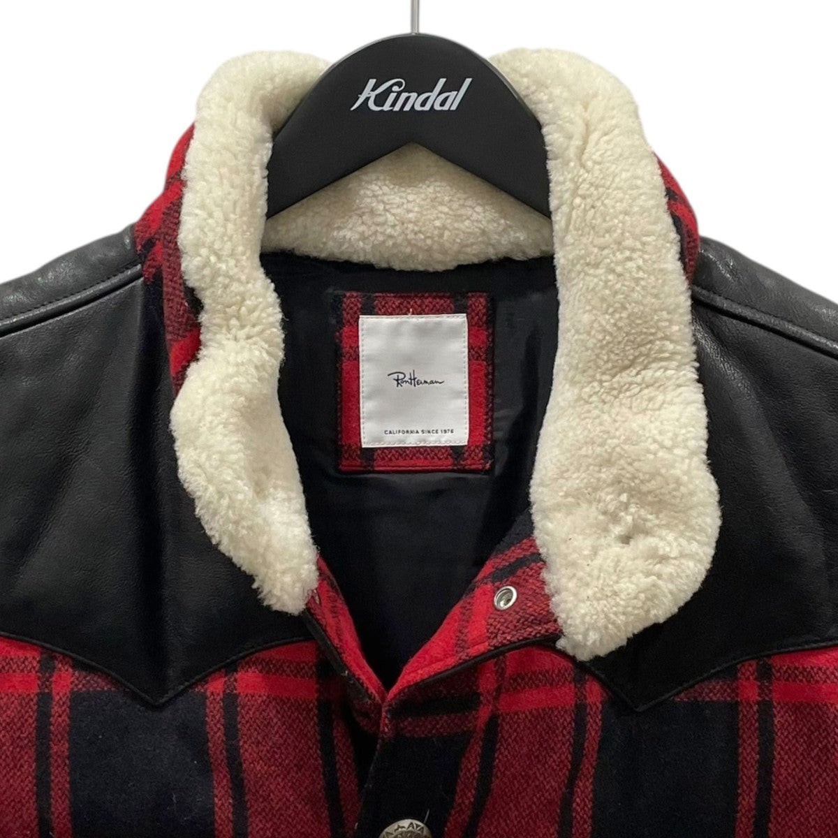 17AW コンチョボタン チェック柄ダウンベスト CONCHO DOWN VEST 2620400221