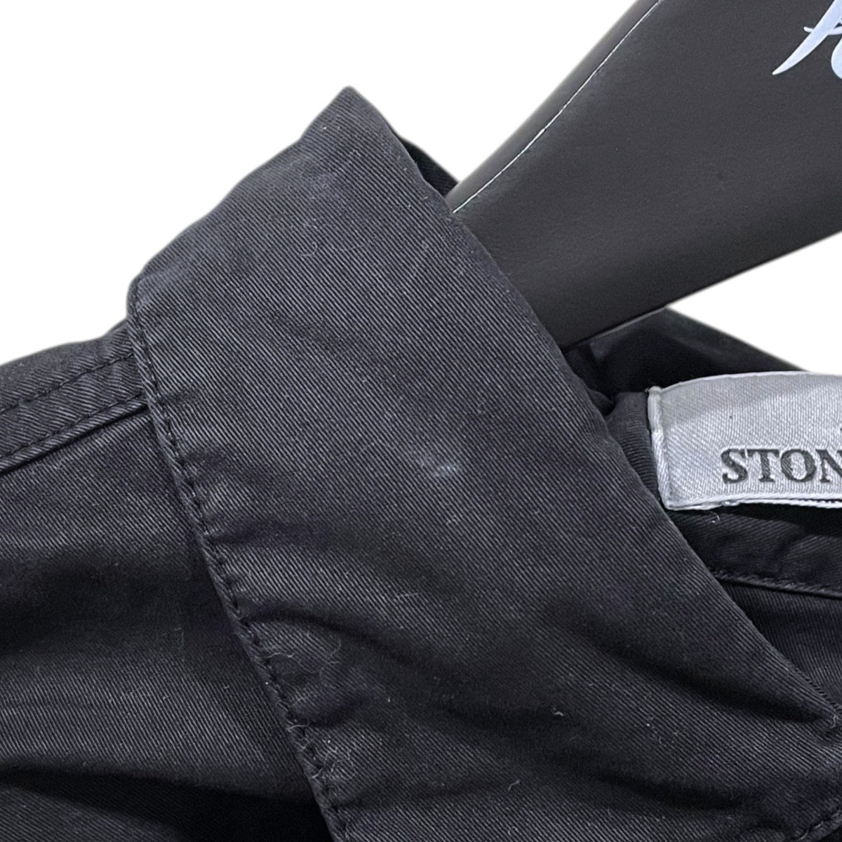 STONE ISLAND 25SS ガーメントダイ 半袖シャツ Supima Cotton Twill Stretch-TC Shirt スーピマコットン ツイルストレッチ ティントゥーラカーポシャツ K2S151100007 古着・中古-6枚目のアイテム画像