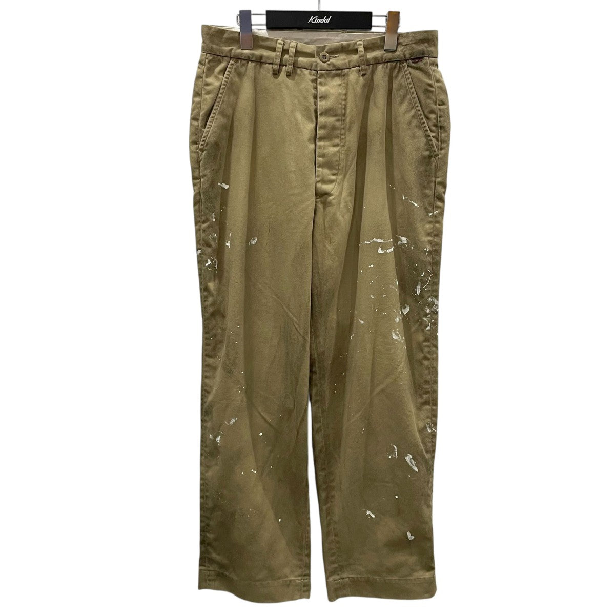 anachronorm(アナクロノーム) 加工チノパンツ PAINTED NO TUCK