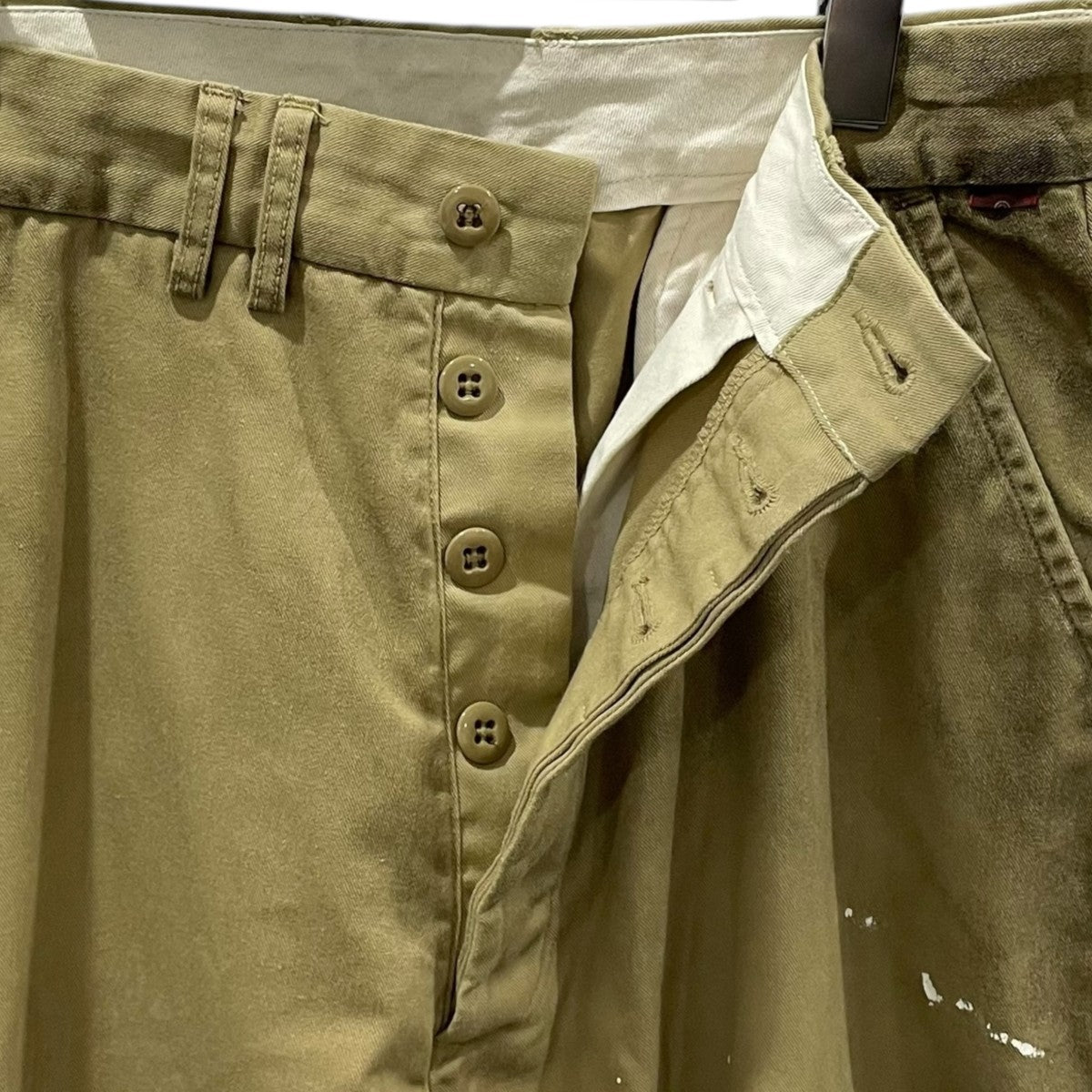 anachronorm アナクロノーム ワイドワークトラウザー ウールスラックス レザーシンチバック サイズ32 チャコールグレー 日本製 anachronorm アナクロノーム ワイドワークトラウザー ウールスラックス