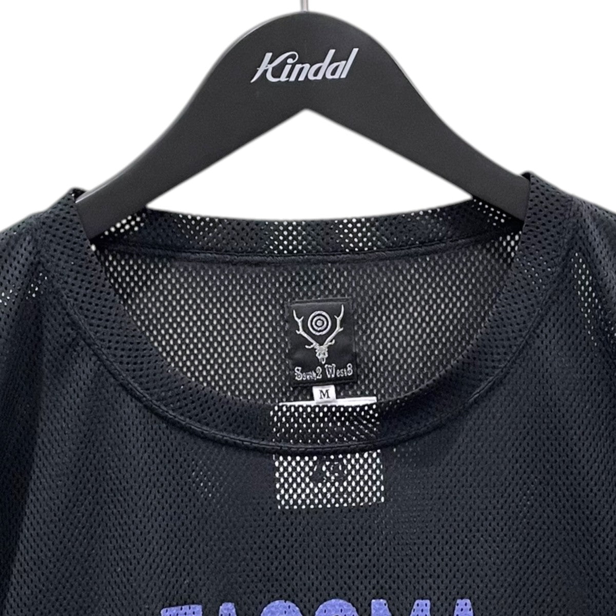 south2 west8×TACOMA FUJI RECORDS 23SS メッシュTシャツ S／S Crew Neck Shirt - Knit Mesh ショートスリーブ クルーネックシャツ - ニットメッシュ QV1971 古着・中古-3枚目のアイテム画像