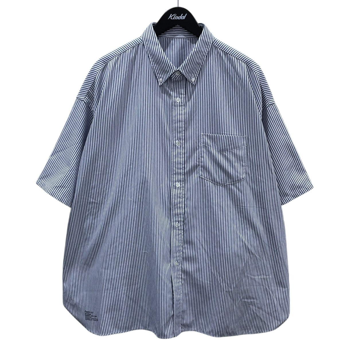 23SS ストライプ柄ボタンダウン半袖シャツ DRY OXFORD CORPORATE S／S B．D． SHIRT FSW-23-SH_004