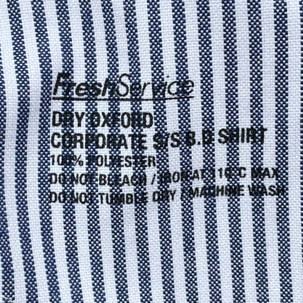 23SS ストライプ柄ボタンダウン半袖シャツ DRY OXFORD CORPORATE S／S B．D． SHIRT FSW-23-SH_004