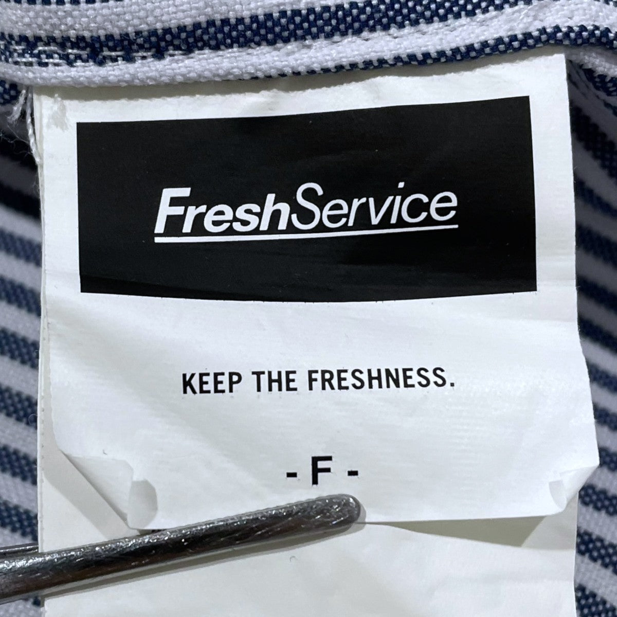 23SS ストライプ柄ボタンダウン半袖シャツ DRY OXFORD CORPORATE S／S B．D． SHIRT FSW-23-SH_004