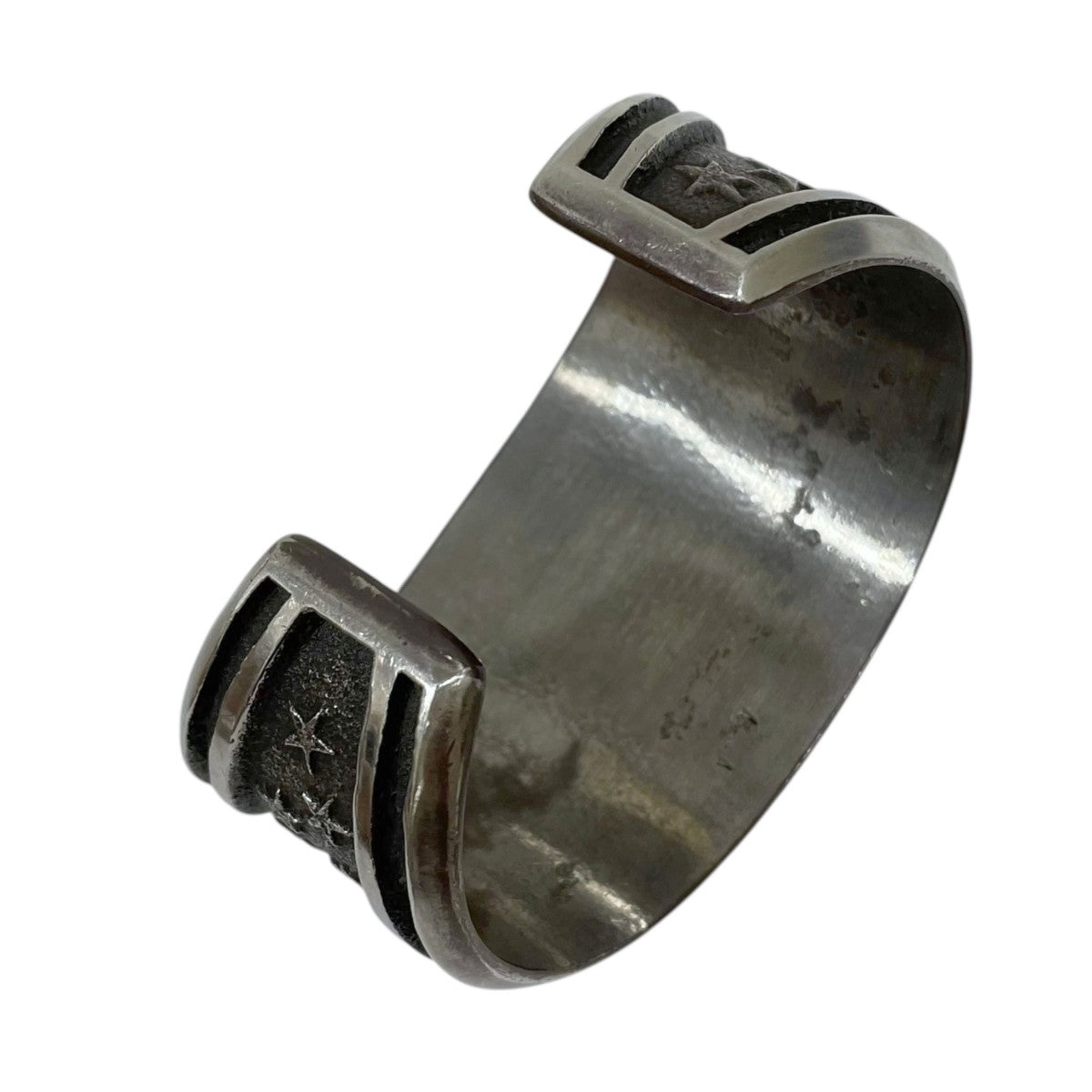 シルバー 彫刻バングル アーロンアンダーソン 140mm】アーロン